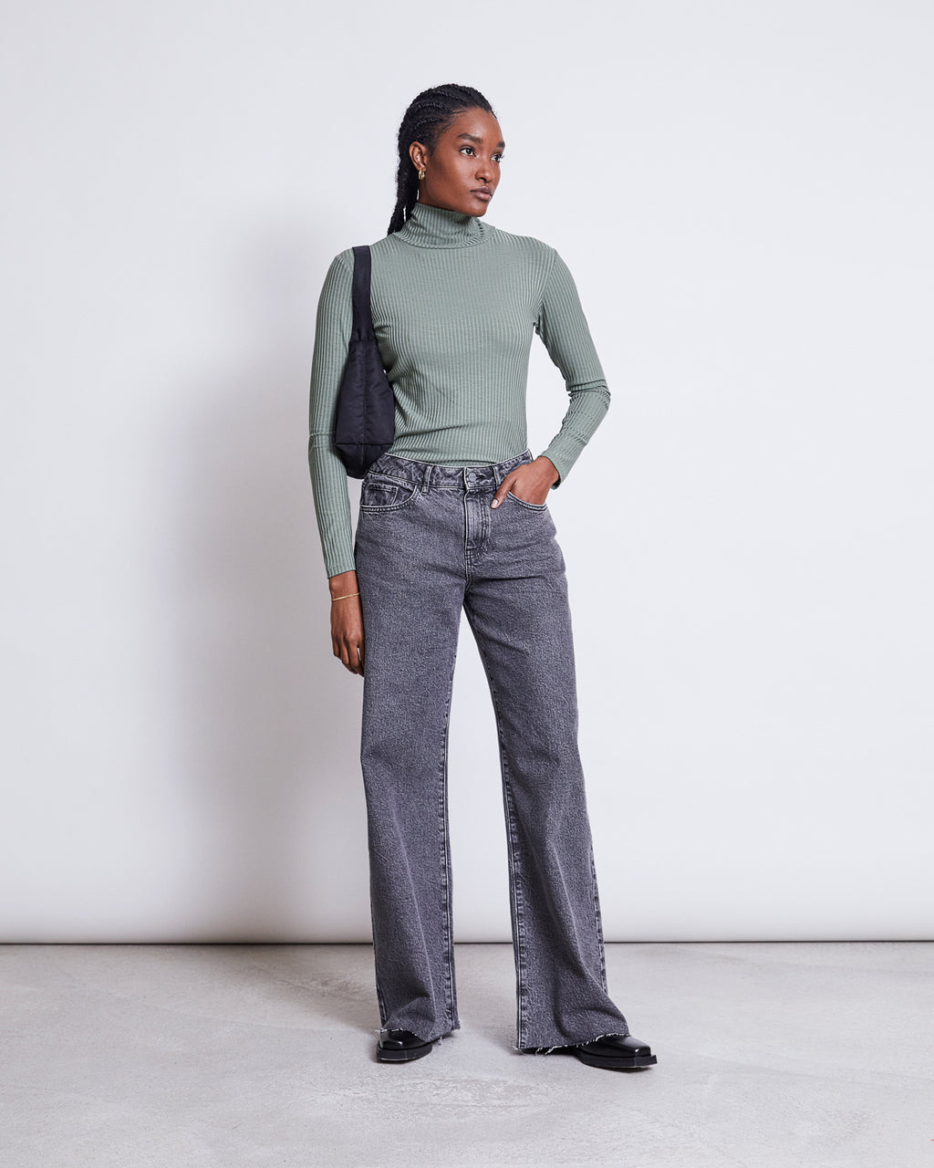 TENCEL™ LYOCELL RIB TURTLENECK MIO SEA SPRAY Longsleeve jan-n-june 2