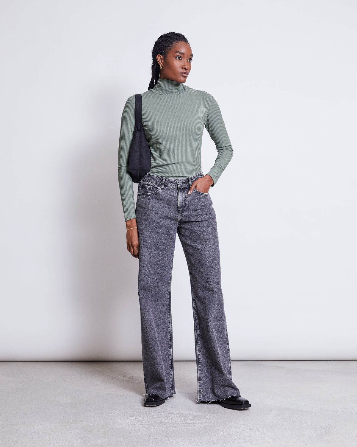 TENCEL™ LYOCELL RIB TURTLENECK MIO SEA SPRAY Longsleeve jan-n-june 2