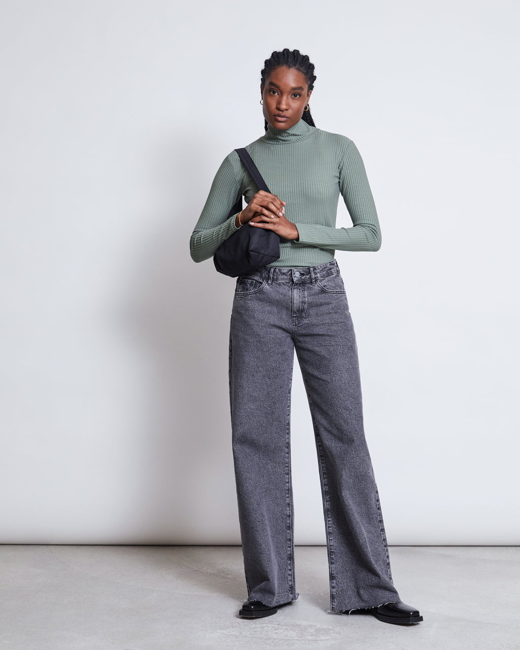 TENCEL™ LYOCELL RIB TURTLENECK MIO SEA SPRAY Longsleeve jan-n-june 1