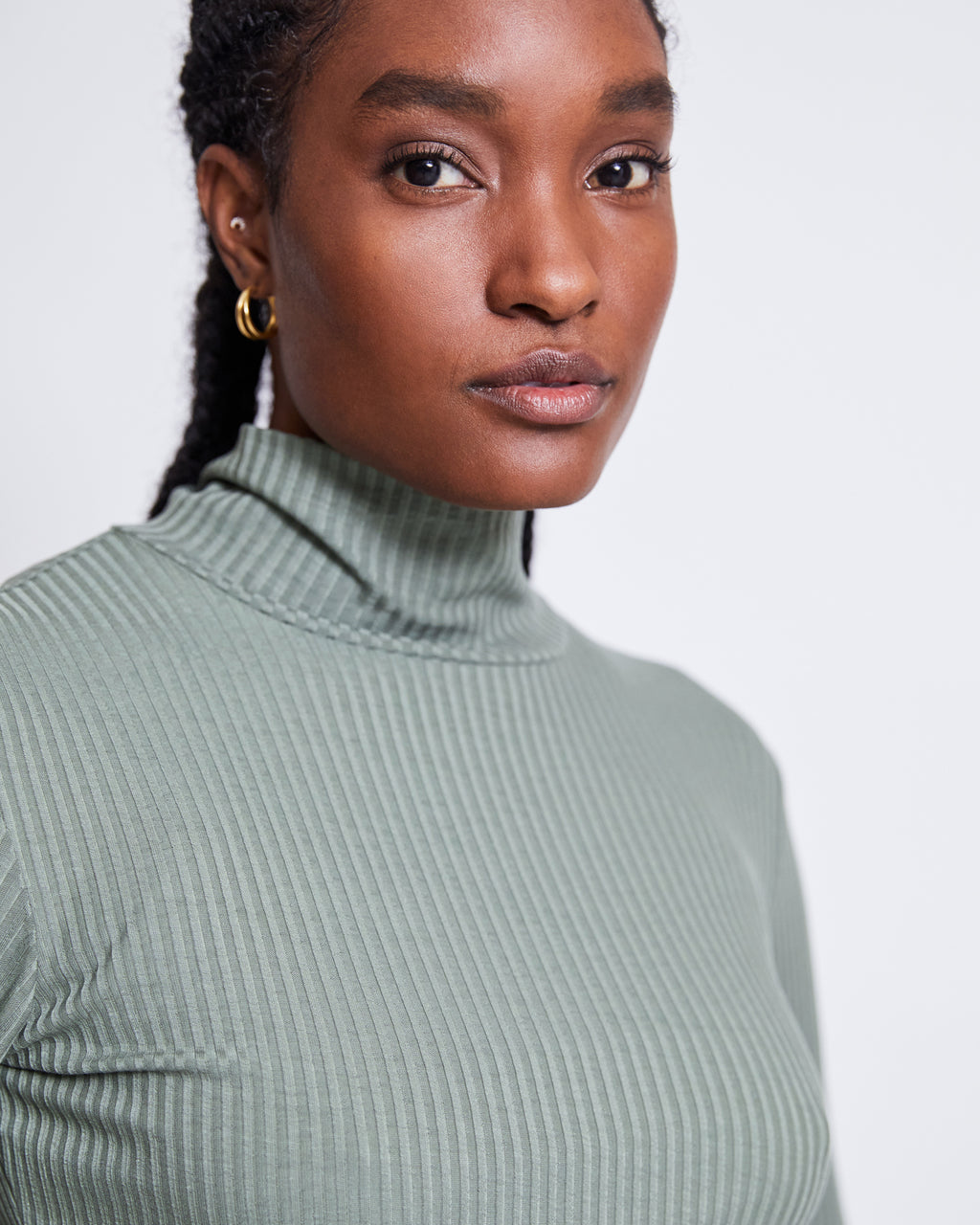 TENCEL™ LYOCELL RIB TURTLENECK MIO SEA SPRAY Longsleeve jan-n-june 3