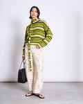 LIGHT CARDIGAN ASAS SPINACH STRIPED GOTS Cardigan jan-n-june 1