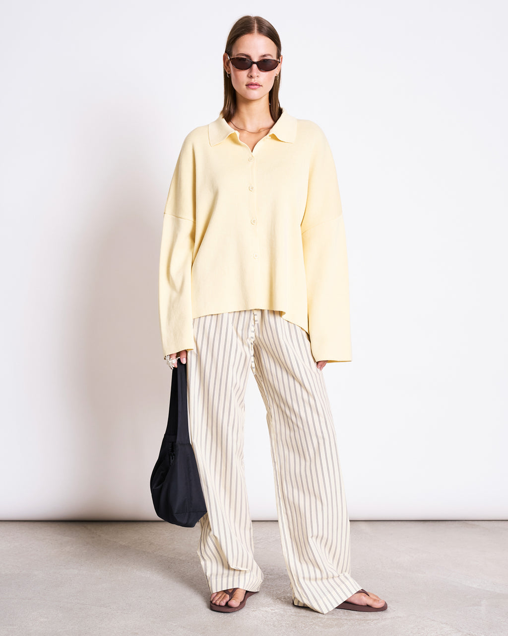MID RISE LOOSE PANTS CETOS BUTTERMILK STRIPED GOTS Pants jan-n-june 9