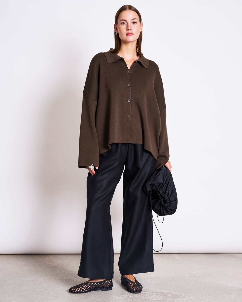 LINEN PANTS BEVEREN BLACK Ankle length Pants jan-n-june 4