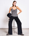 SPAGHETTI TIE TOP EBUR LEO PRINT T-shirt jan-n-june 1