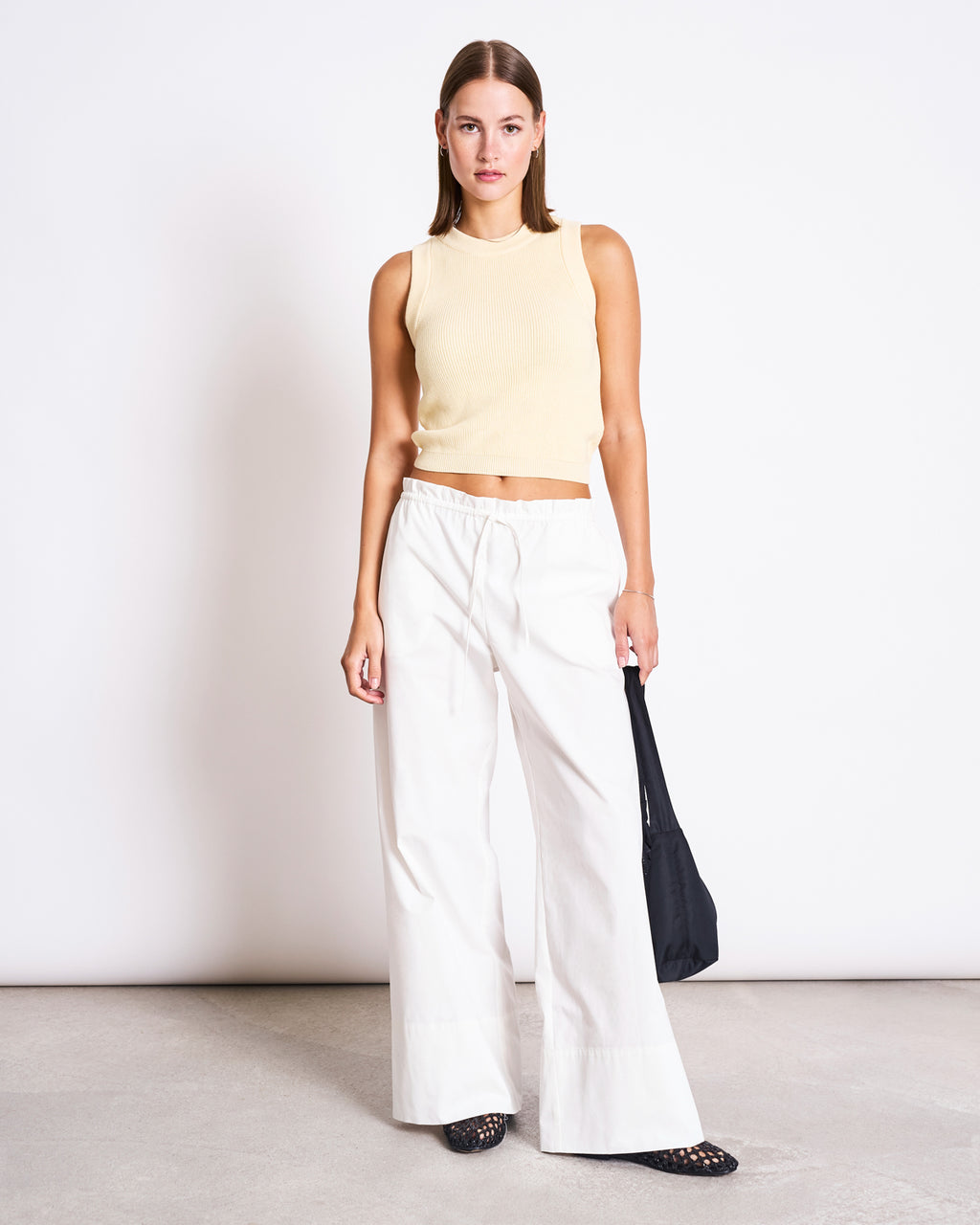 DRAWSTRING WIDE PANTS KIVA WHITE Pants jan-n-june 3