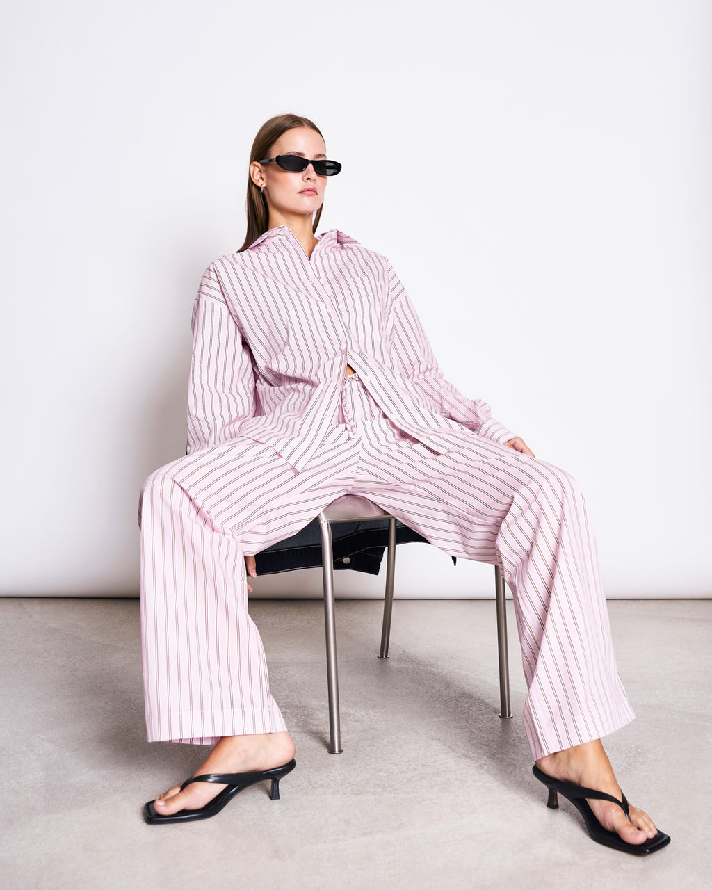 MID RISE LOOSE PANTS CETOS LIGHT ORCHID STRIPED GOTS Pants jan-n-june 1