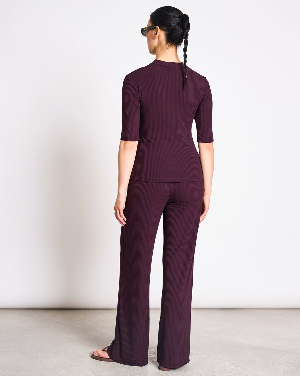 TENCEL™ LYOCELL RIB T-SHIRT NINA CHERRY LACQUER T-shirt jan-n-june 5
