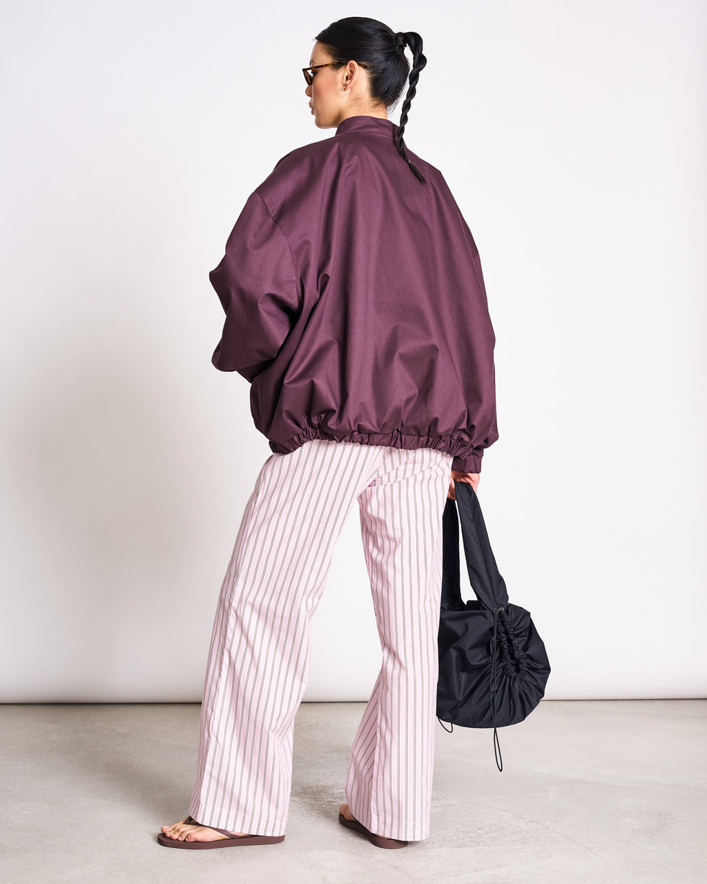 MID RISE LOOSE PANTS CETOS LIGHT ORCHID STRIPED GOTS Pants jan-n-june 9