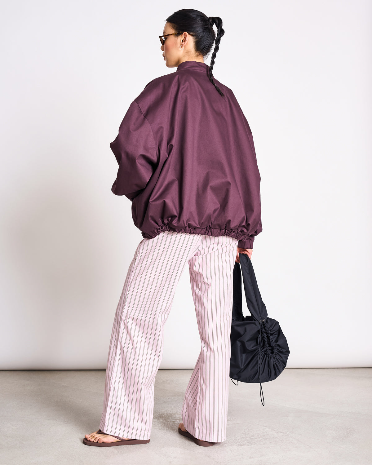 MID RISE LOOSE PANTS CETOS LIGHT ORCHID STRIPED GOTS Pants jan-n-june 9