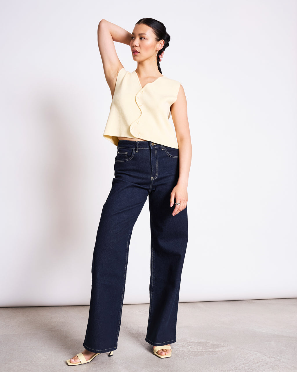 WIDE LEG JEANS TACNA DARK BLUE DENIM Pants jan-n-june 2