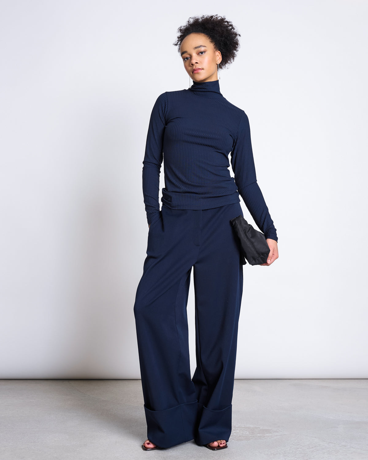 TENCEL™ LYOCELL RIB TURTLENECK MIO NIGHTFALL Longsleeve jan-n-june 2