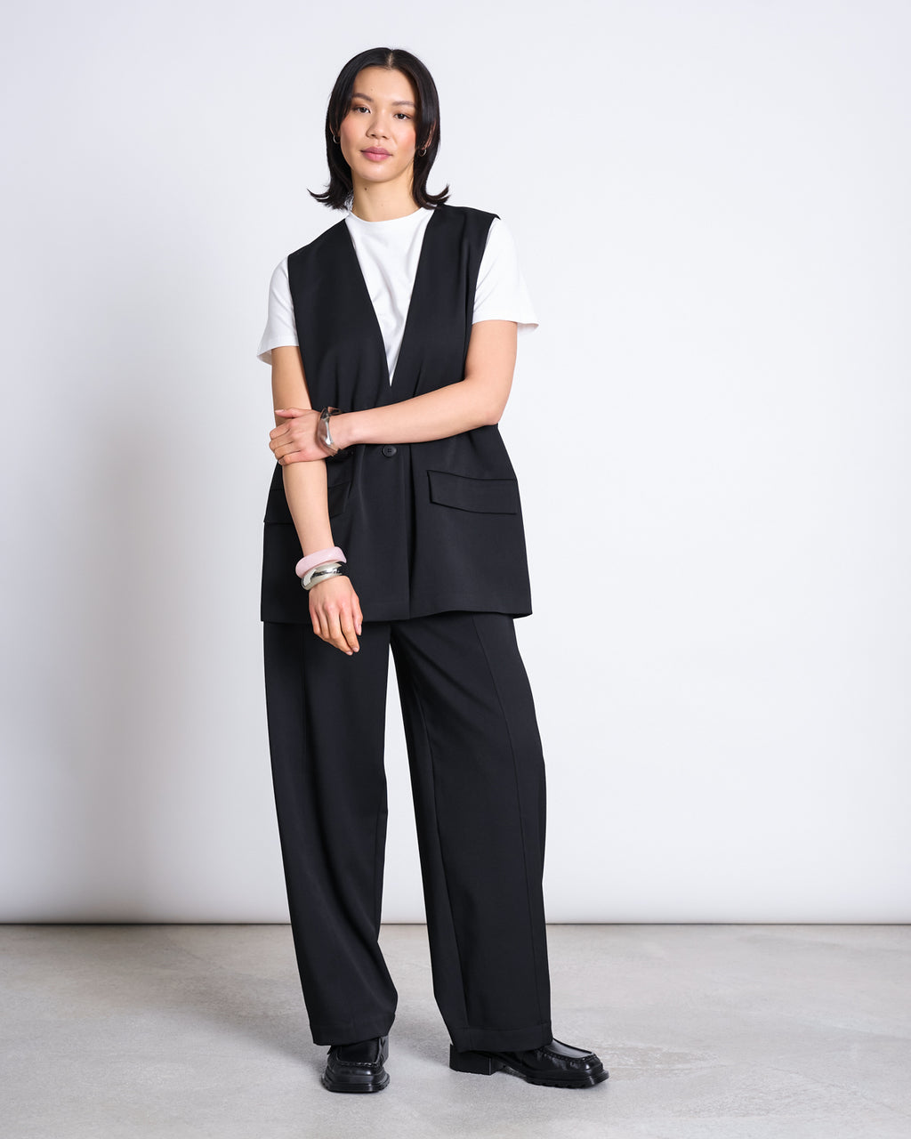 OVERSIZED SUIT VEST ARDEN BLACK Jacket jan-n-june 2