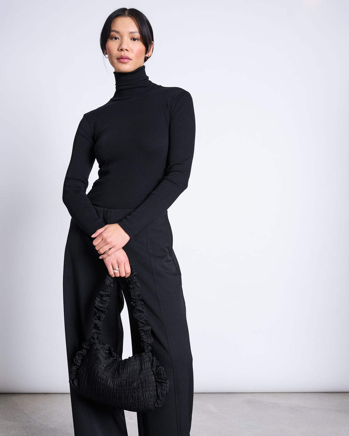 MINIRIB TURTLENECK CHUVA BLACK GOTS Longsleeve jan-n-june 3