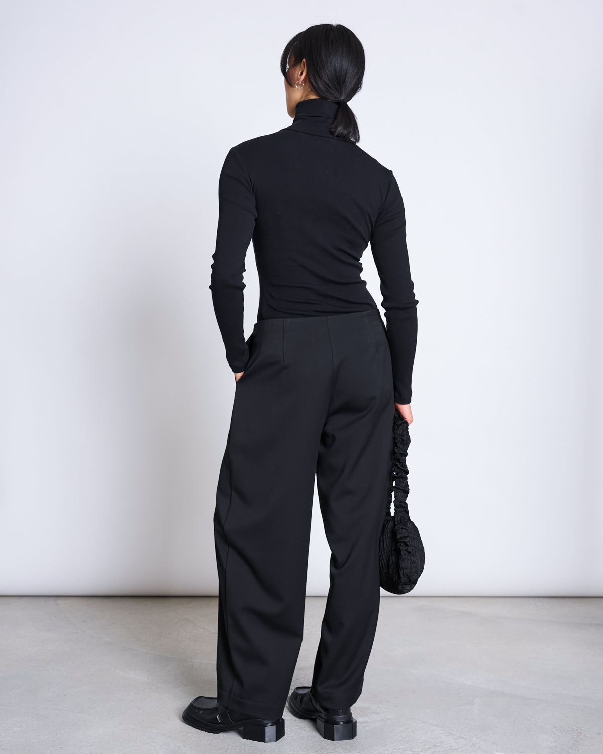 MINIRIB TURTLENECK CHUVA BLACK GOTS Longsleeve jan-n-june 5