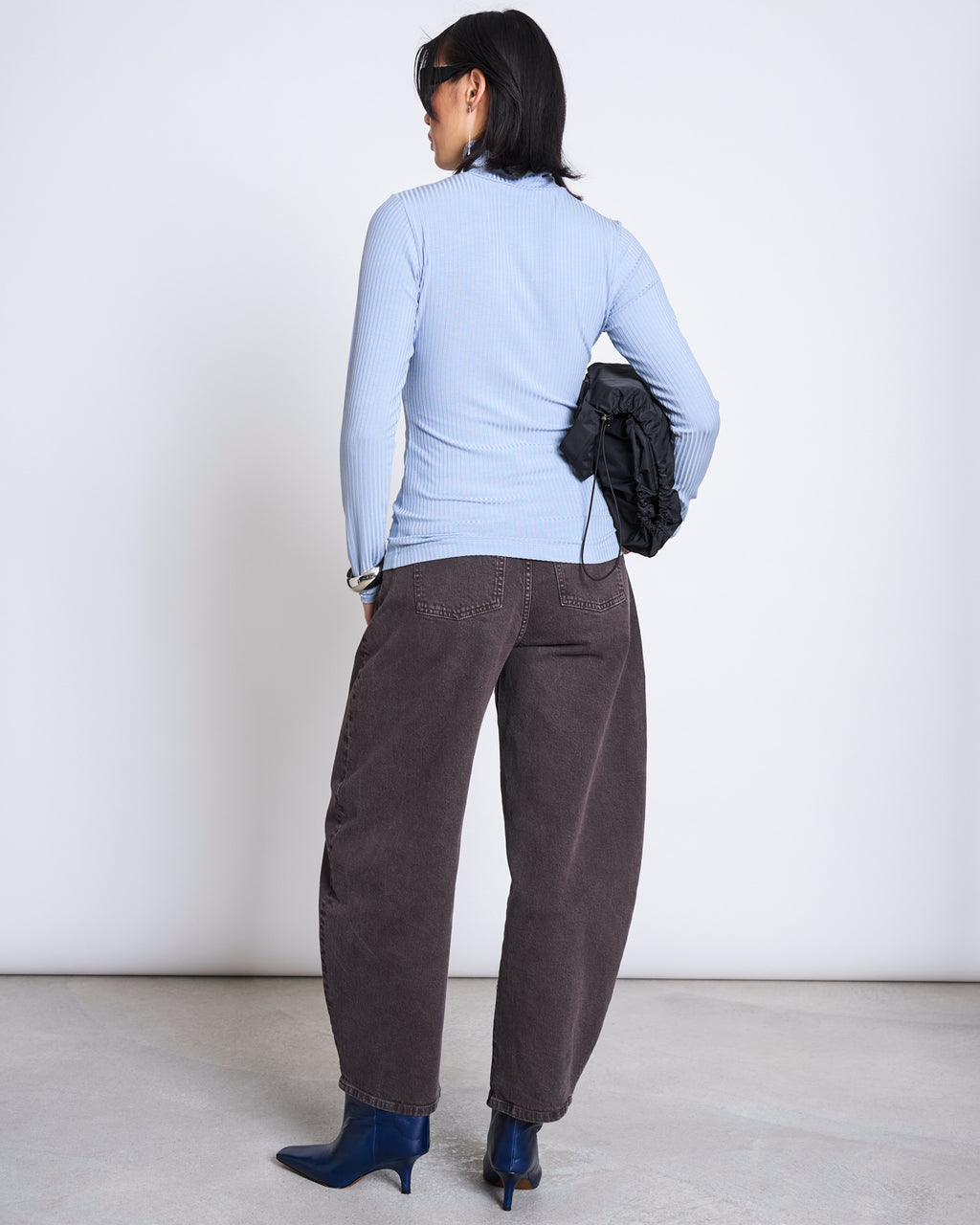 TENCEL™ LYOCELL RIB TURTLENECK MIO MID BLUE Longsleeve jan-n-june 4