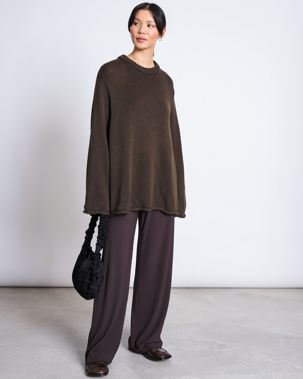 TENCEL™ LYOCELL RIB PANTS SMILLA MUD Pants jan-n-june 4