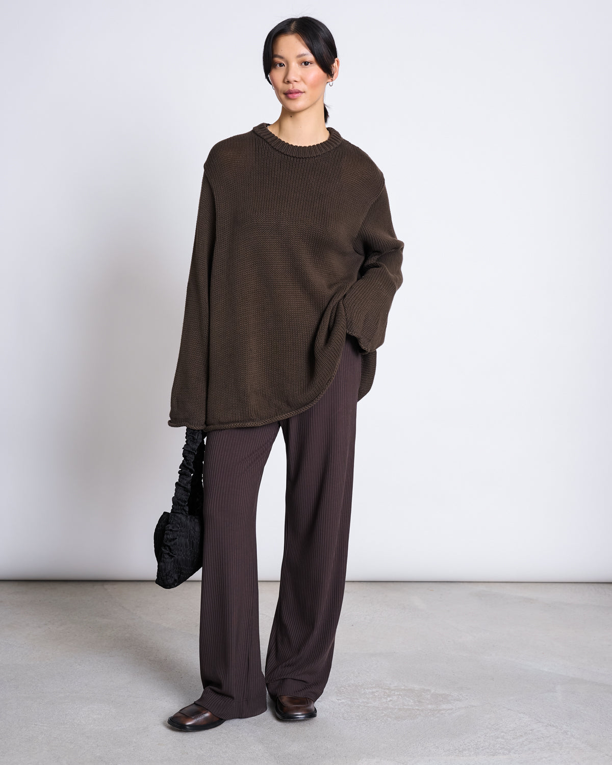 TENCEL™ LYOCELL RIB PANTS SMILLA MUD Pants jan-n-june 5