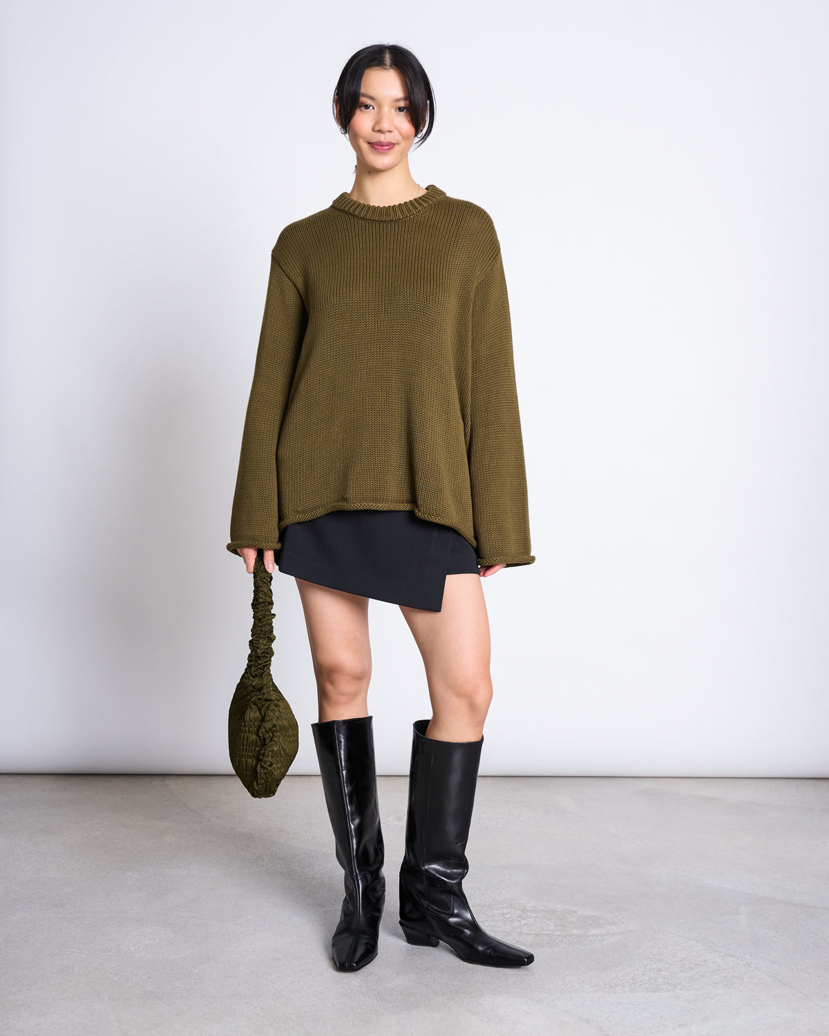 JUMPER SONA WOODY OLIVE GOTS Sweater jan-n-june 2