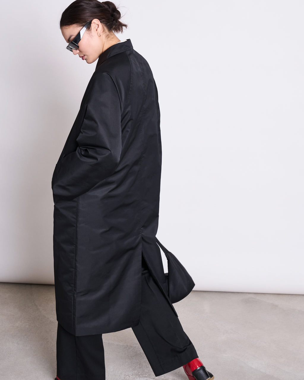 REC. CAR COAT HAZE BLACK jan-n-june 6