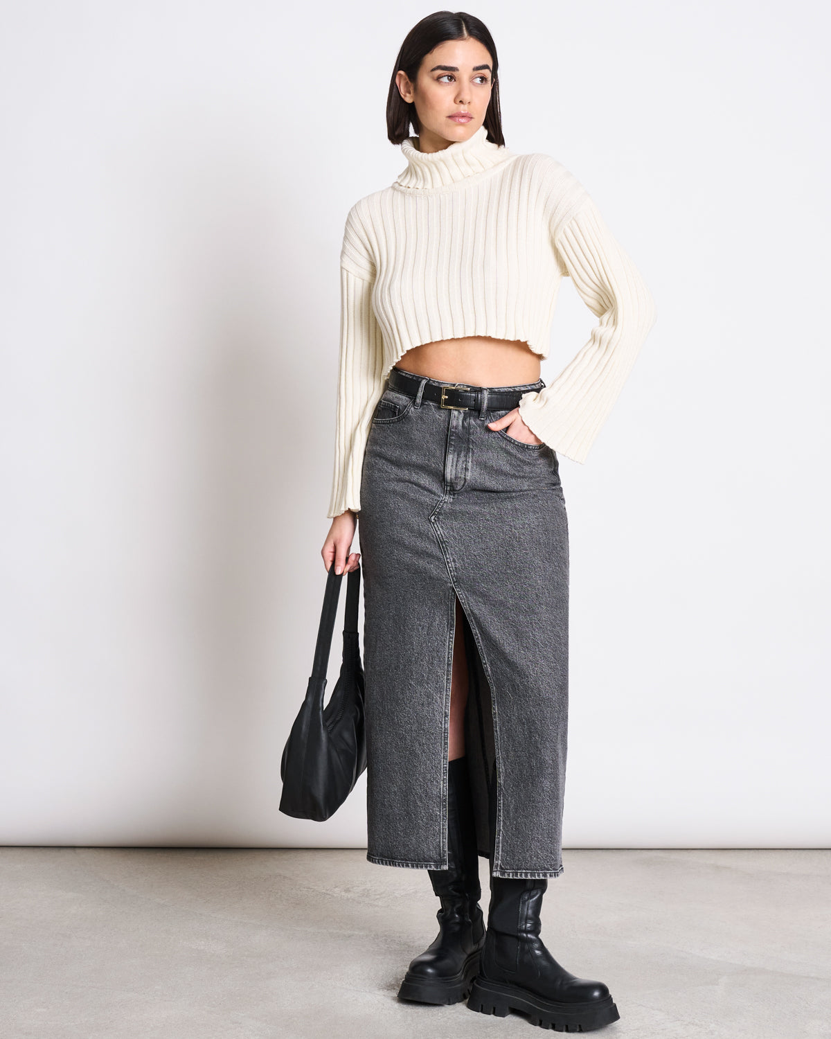 DENIM SKIRT LUCE LIGHT GREY jan-n-june 6