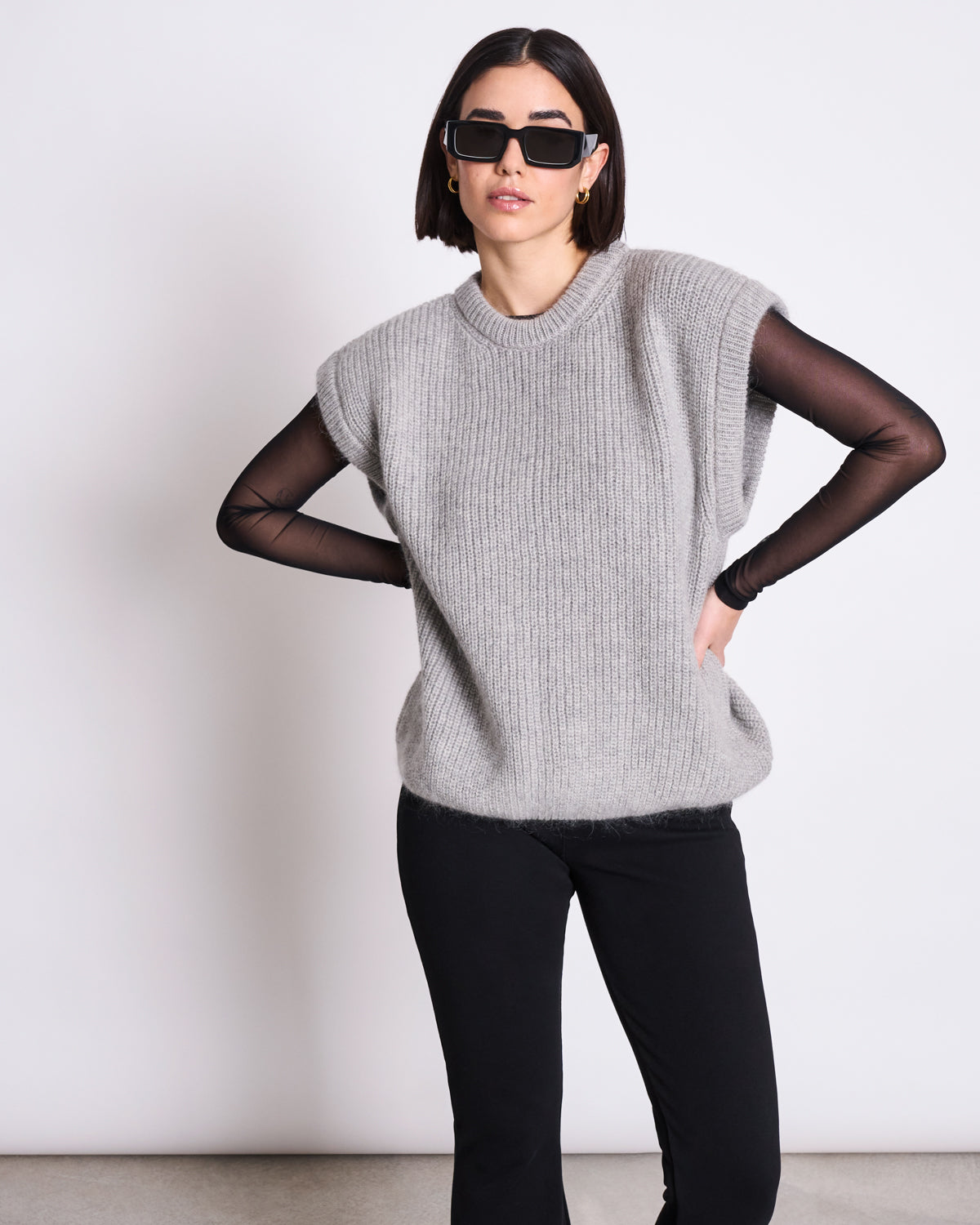 WOOLY SLIPOVER THANDA LIGHT GREY T-shirt jan-n-june 5