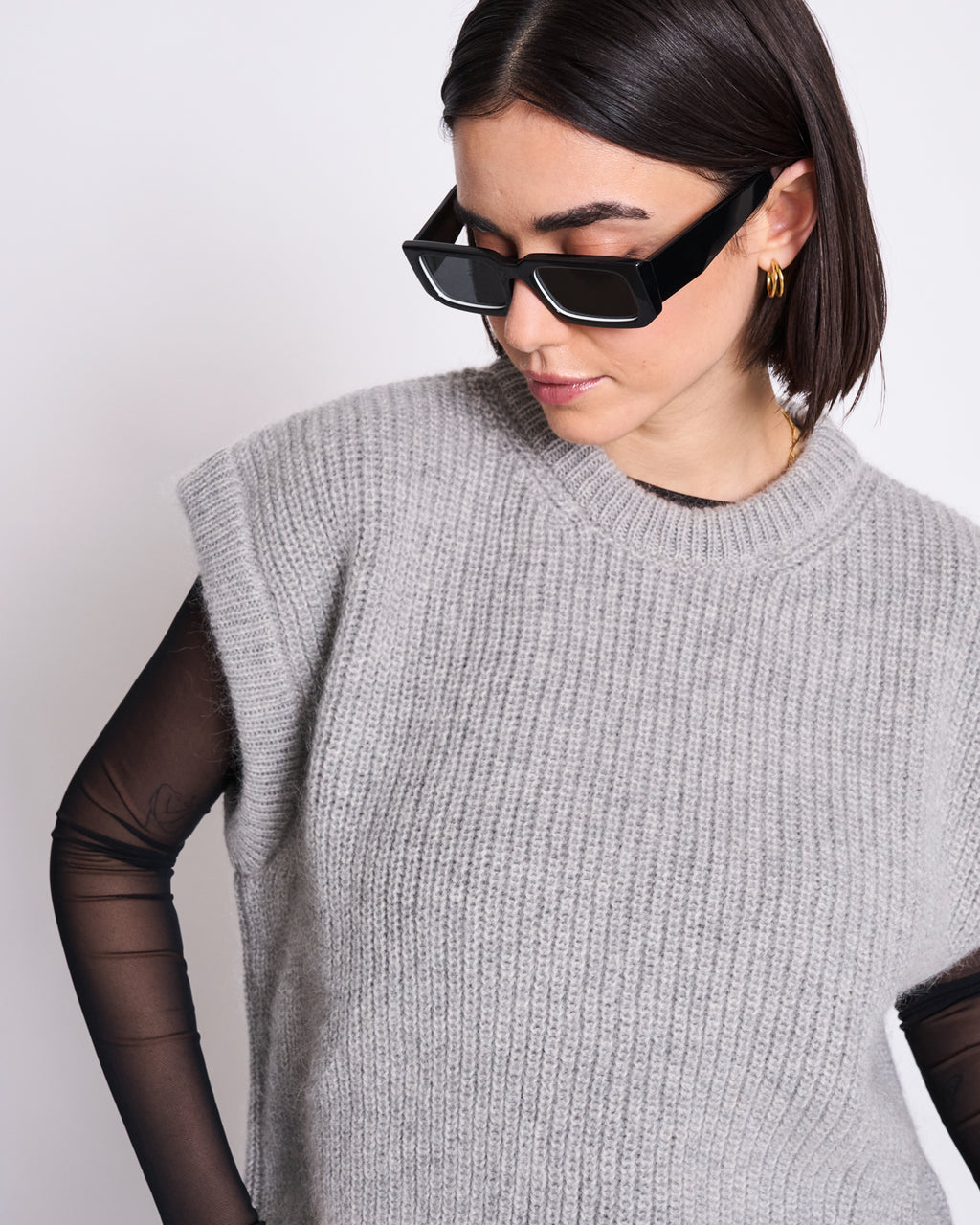 WOOLY SLIPOVER THANDA LIGHT GREY T-shirt jan-n-june 6