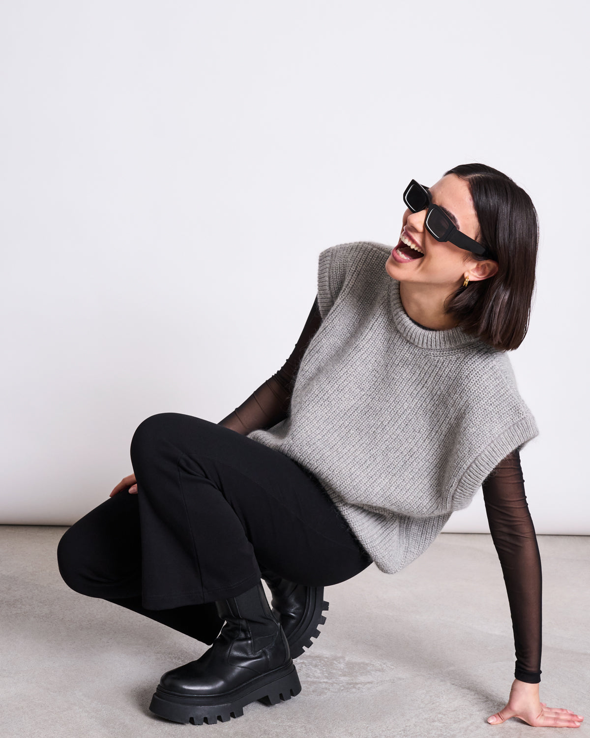WOOLY SLIPOVER THANDA LIGHT GREY T-shirt jan-n-june 8