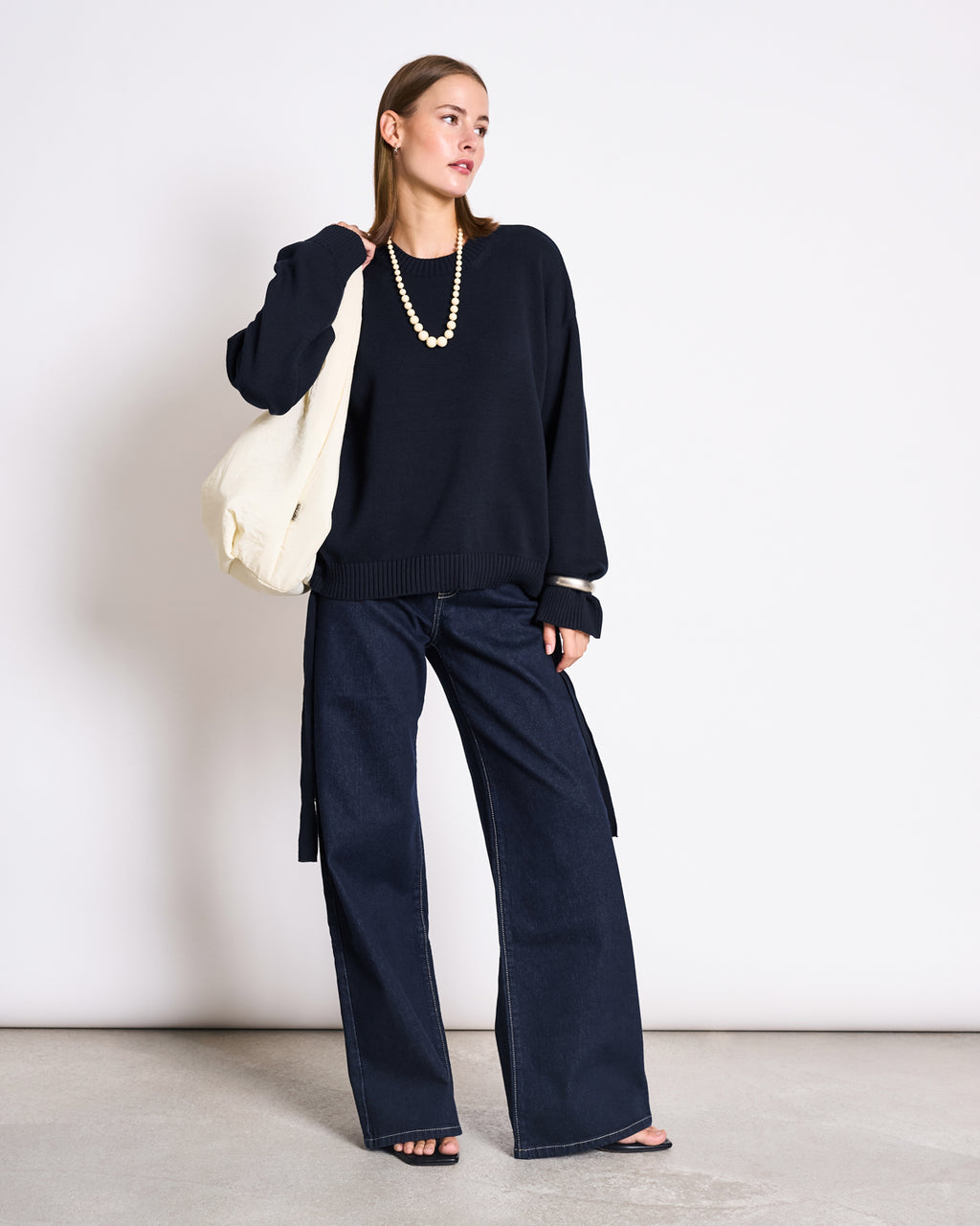 TIE SWEATER CAPER NIGHTFALL GOTS Jumper jan-n-june 3