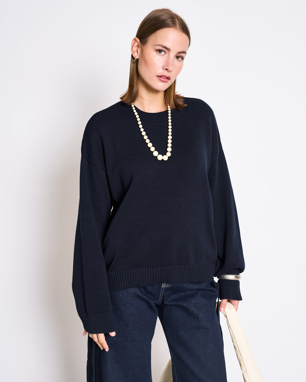 TIE SWEATER CAPER NIGHTFALL GOTS Jumper jan-n-june 4