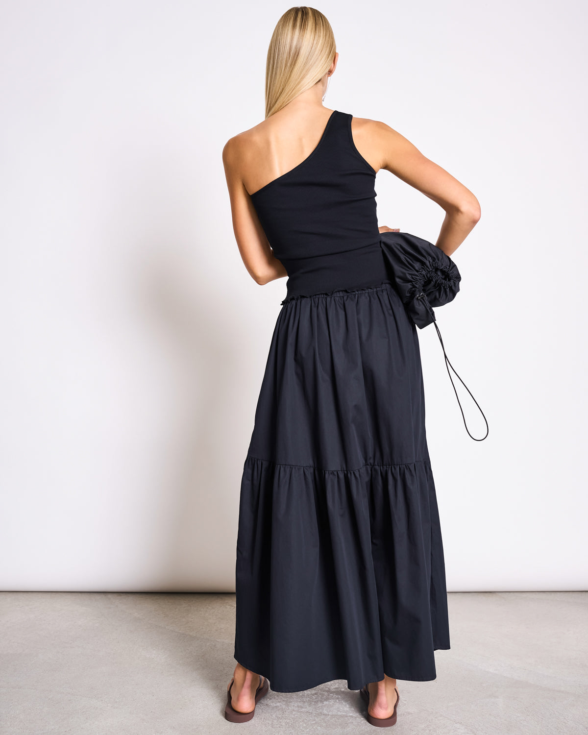 ONE SHOULDER TOP TIGRIS BLACK GOTS T-shirt jan-n-june 5