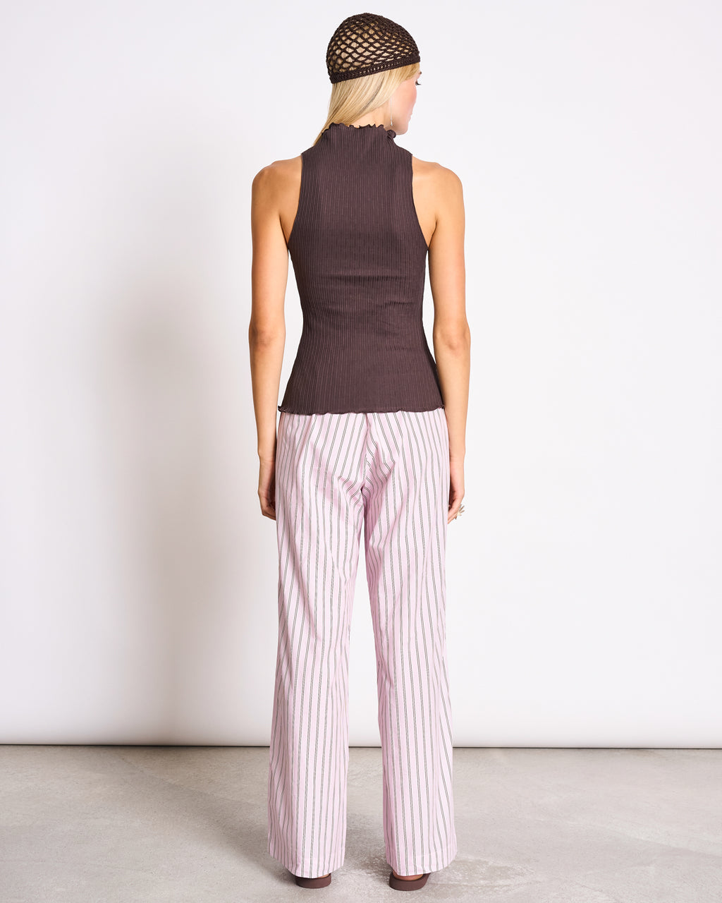 MID RISE LOOSE PANTS CETOS LIGHT ORCHID STRIPED GOTS Pants jan-n-june 12