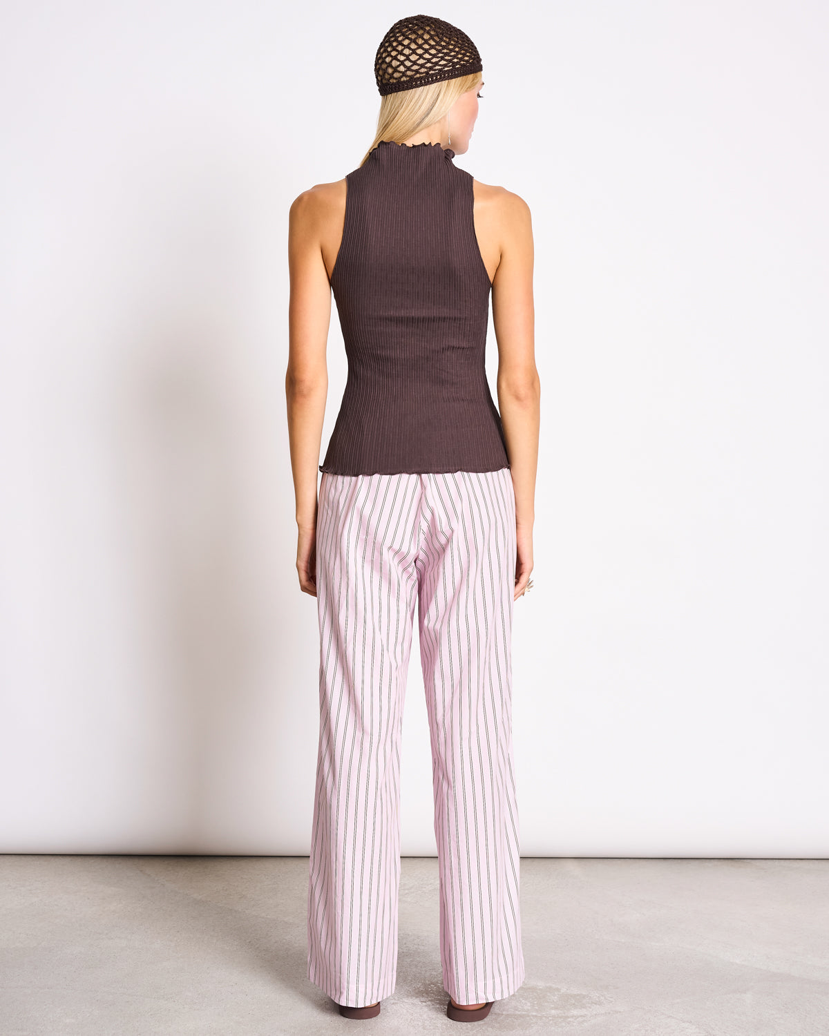 MID RISE LOOSE PANTS CETOS LIGHT ORCHID STRIPED GOTS Pants jan-n-june 12