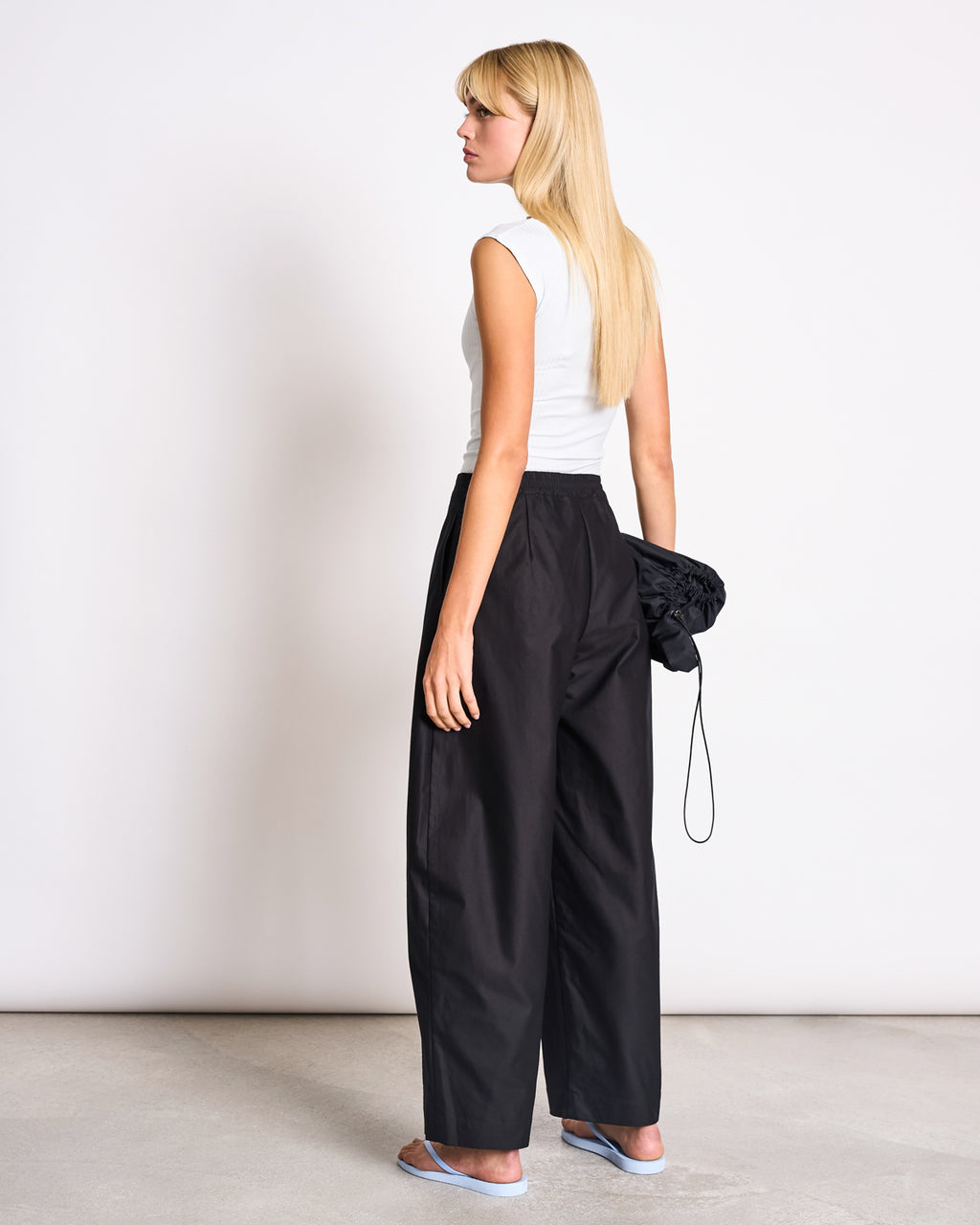 ORGANIC COTTON BARREL PANTS YAURI BLACK Pants jan-n-june 5