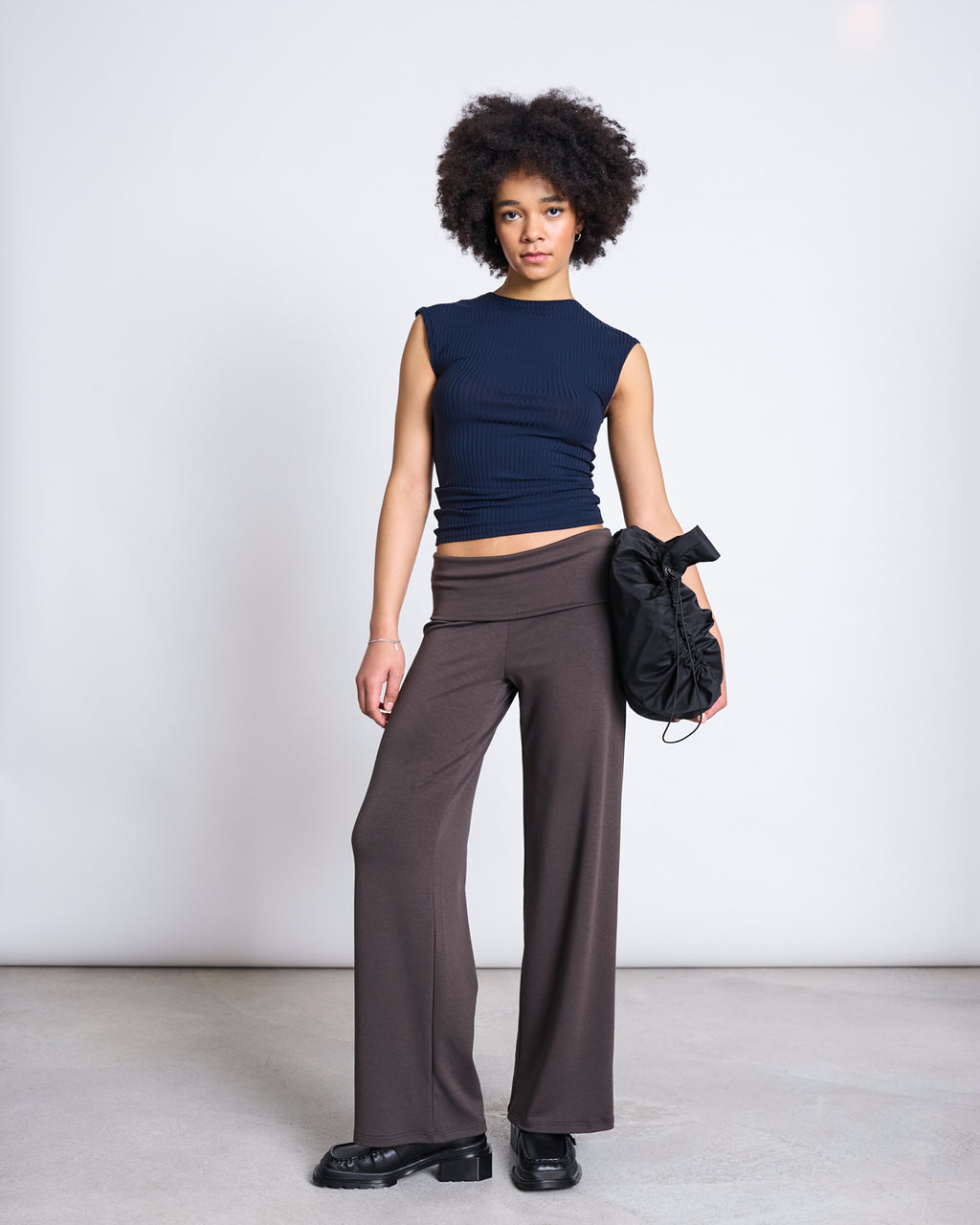 TENCEL™ LYOCELL RIB T-SHIRT APIS NIGHTFALL