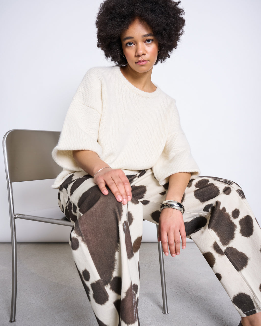 ALPACA KNIT SHIRT VAIL OFFWHITE Sweater jan-n-june 9