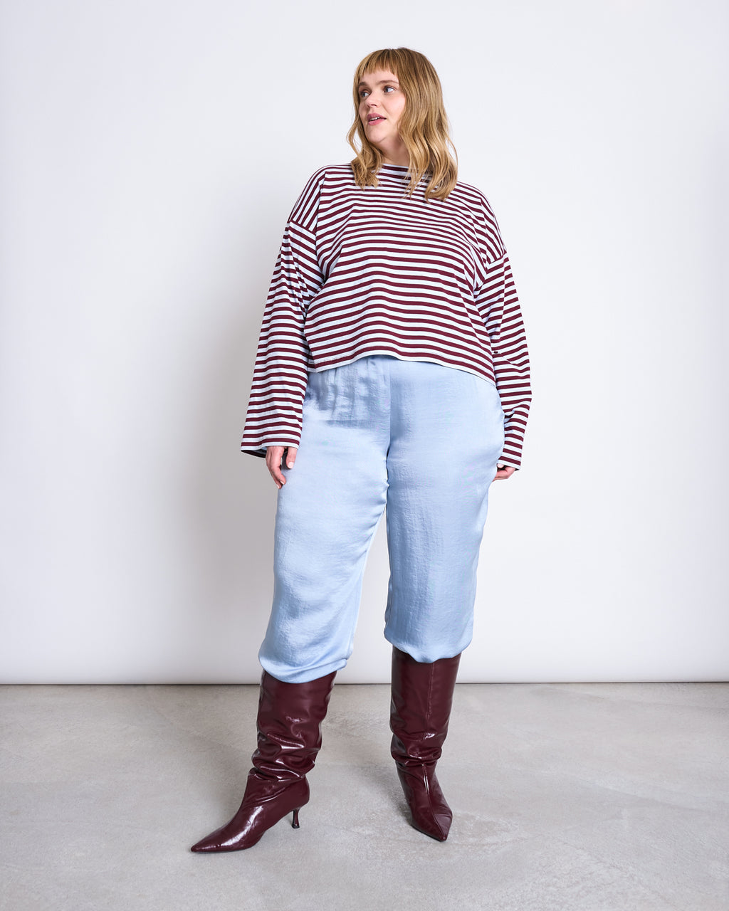 BOXY LONGSLEEVE ANKIRA RED BLUE STRIPED Longsleeve jan-n-june 4