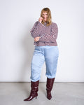 BOXY LONGSLEEVE ANKIRA RED BLUE STRIPED Longsleeve jan-n-june 1