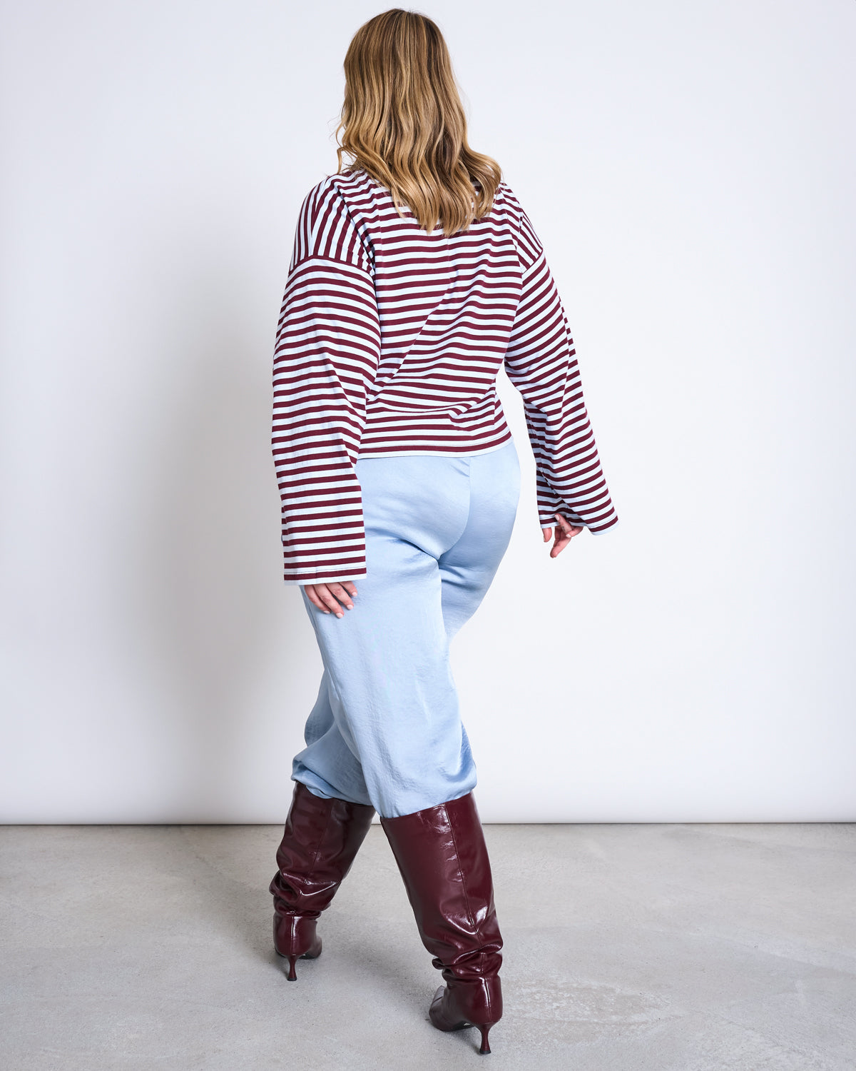BOXY LONGSLEEVE ANKIRA RED BLUE STRIPED Longsleeve jan-n-june 5