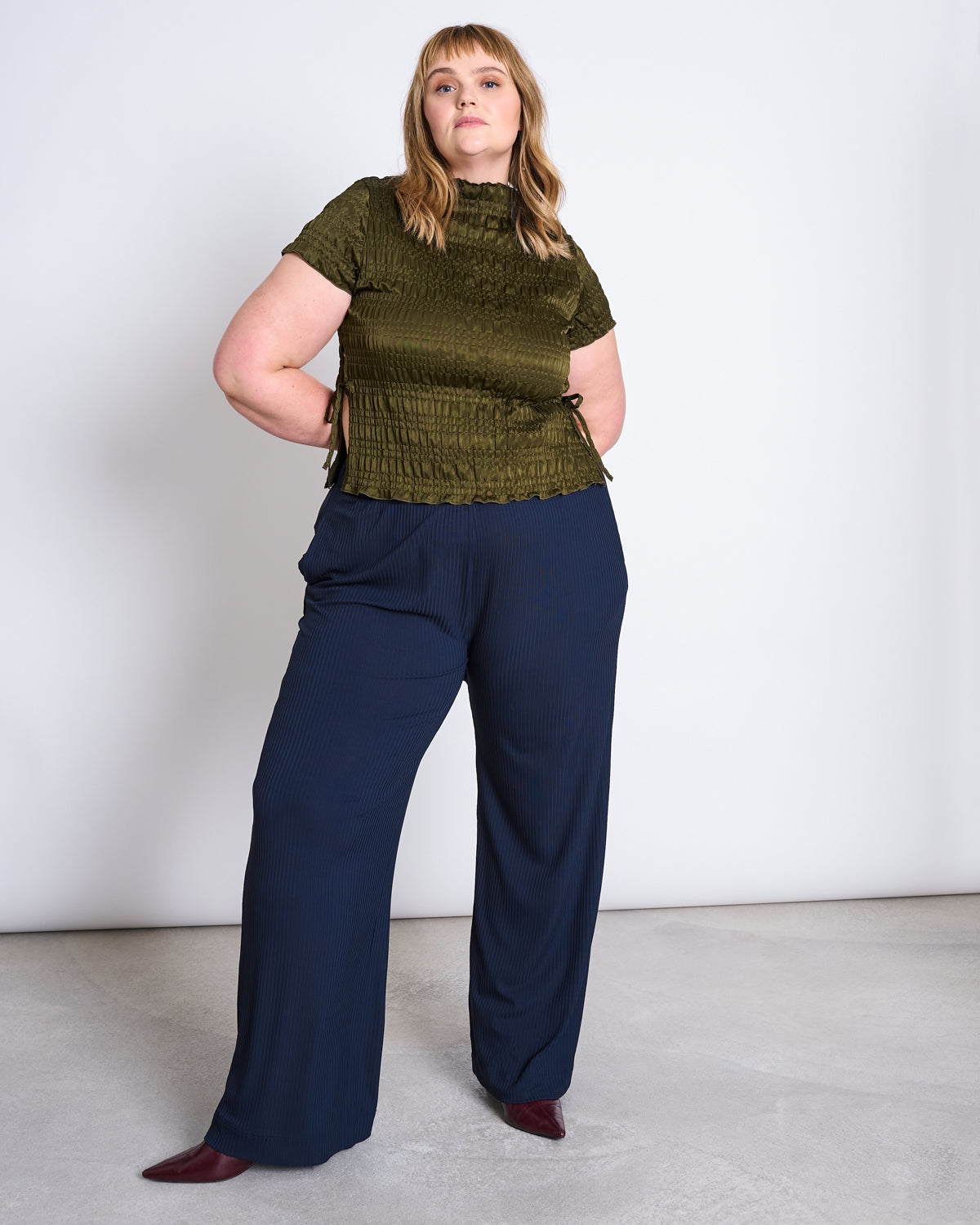 SMOCKED T-SHIRT FERN ROSEMARY T-shirt jan-n-june 2