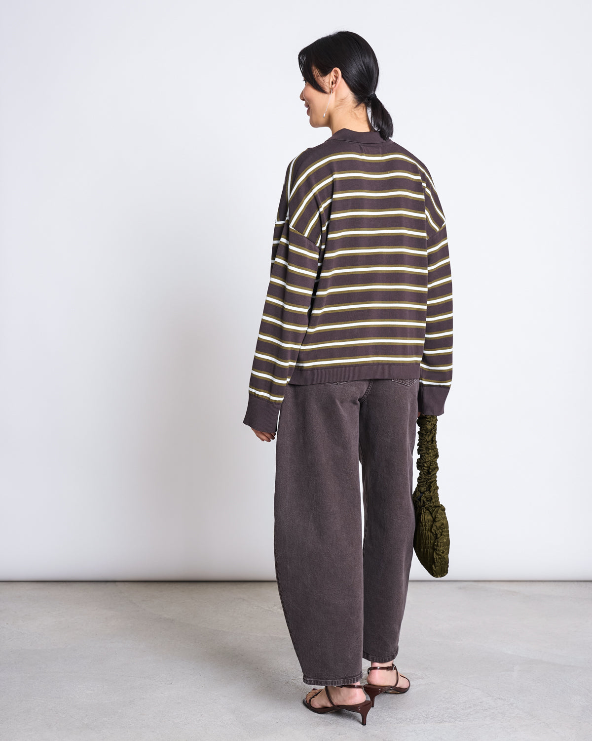 KNIT POLO SWEATER ETTA ZARTBITTER STRIPED GOTS Sweater jan-n-june 5