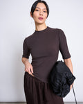 TENCEL™ LYOCELL RIB T-SHIRT NINA MUD T-shirt jan-n-june 1
