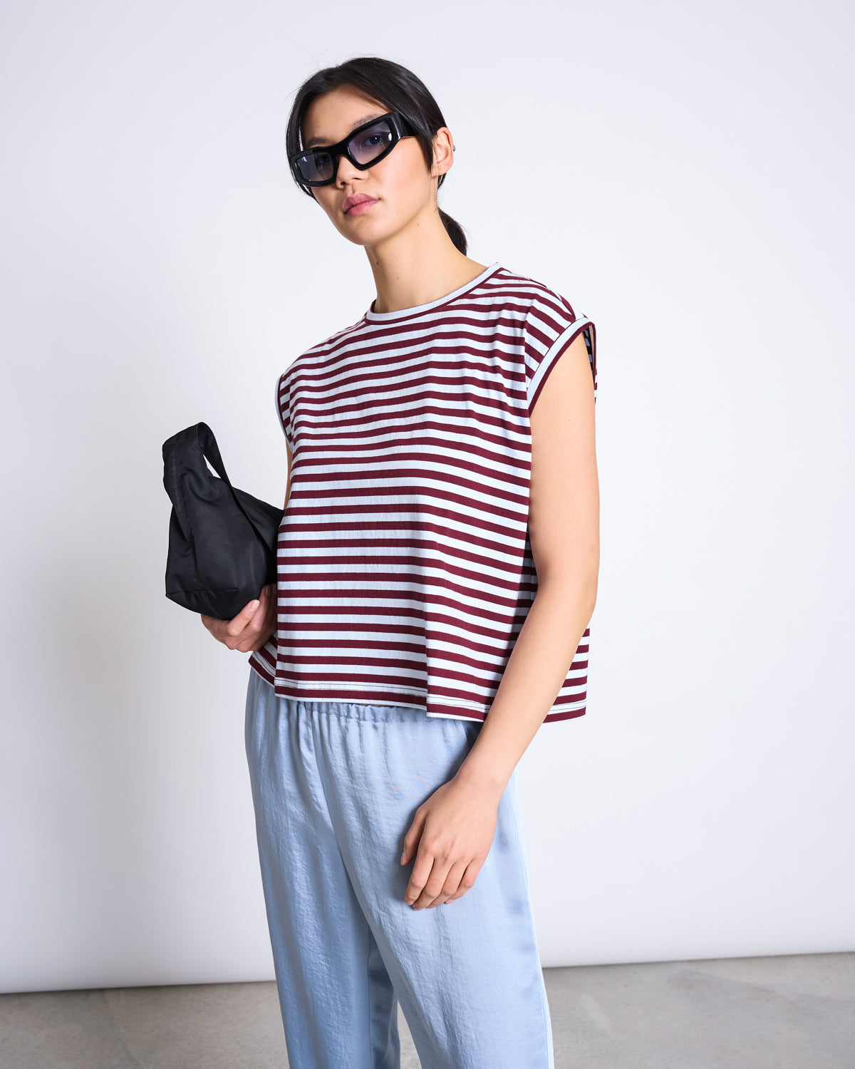 T-SHIRT OVAR RED BLUE STRIPED T-shirt jan-n-june 2