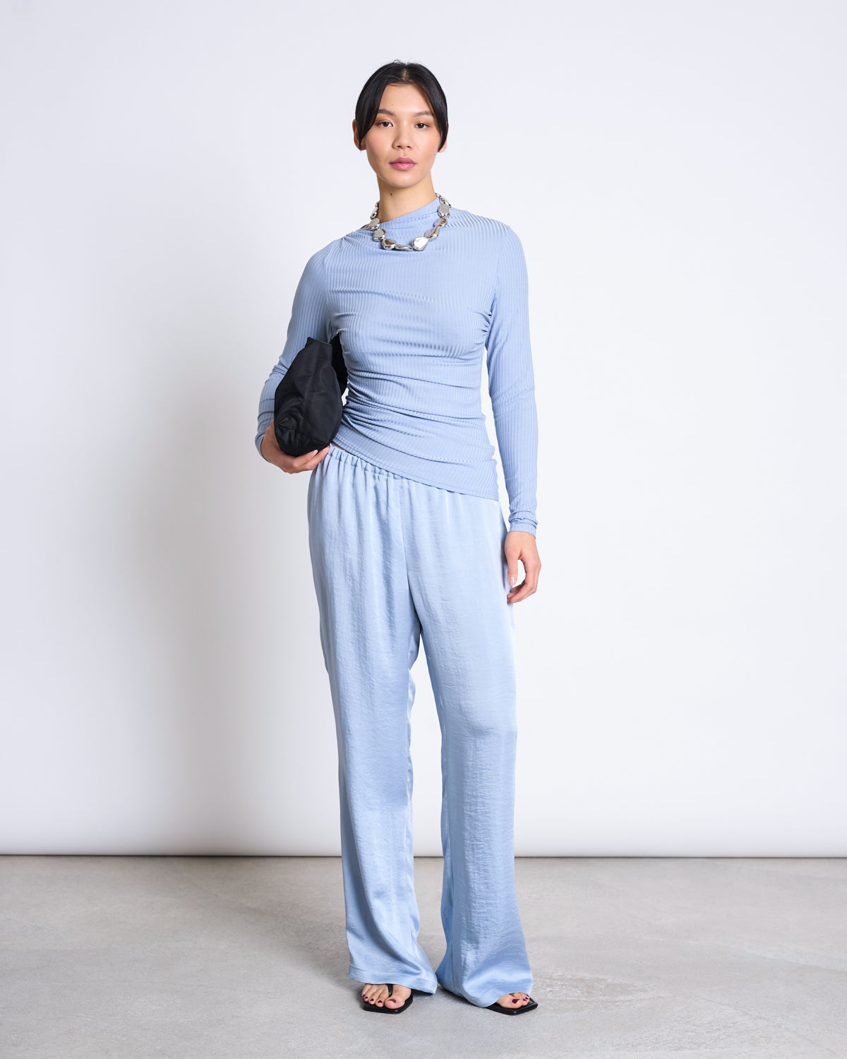 ASYMMETRICAL LONGSLEEVE TOVE MID BLUE Longsleeve jan-n-june 1