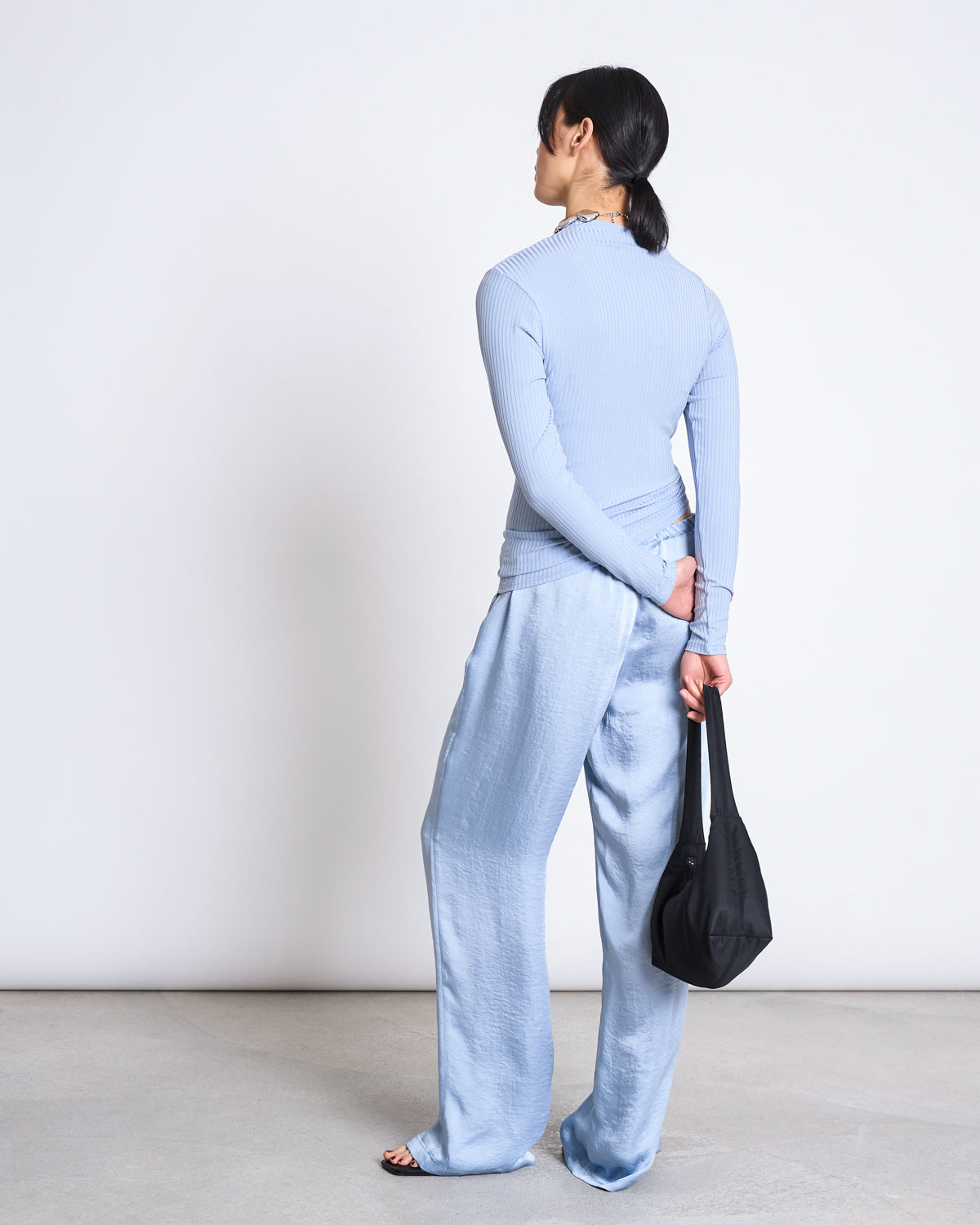 ASYMMETRICAL LONGSLEEVE TOVE MID BLUE Longsleeve jan-n-june 4