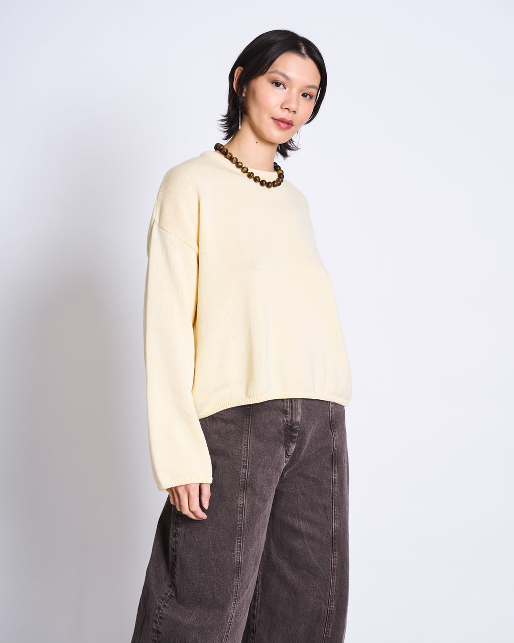 CREWNECK JUMPER HOY BUTTERMILK GOTS Cardigan jan-n-june 3
