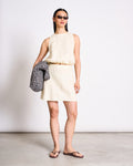 LINEN MINI SKIRT CERCIS BUTTERMILK Skirt jan-n-june 1