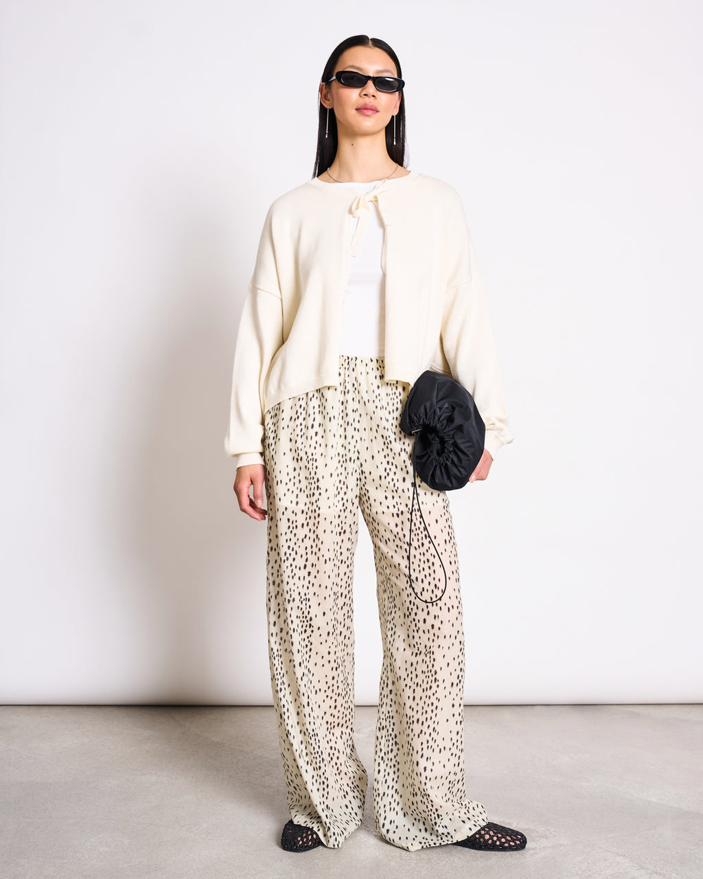 LOOSE TIE CARDIGAN ZEA OFFWHITE GOTS Cardigan jan-n-june 1
