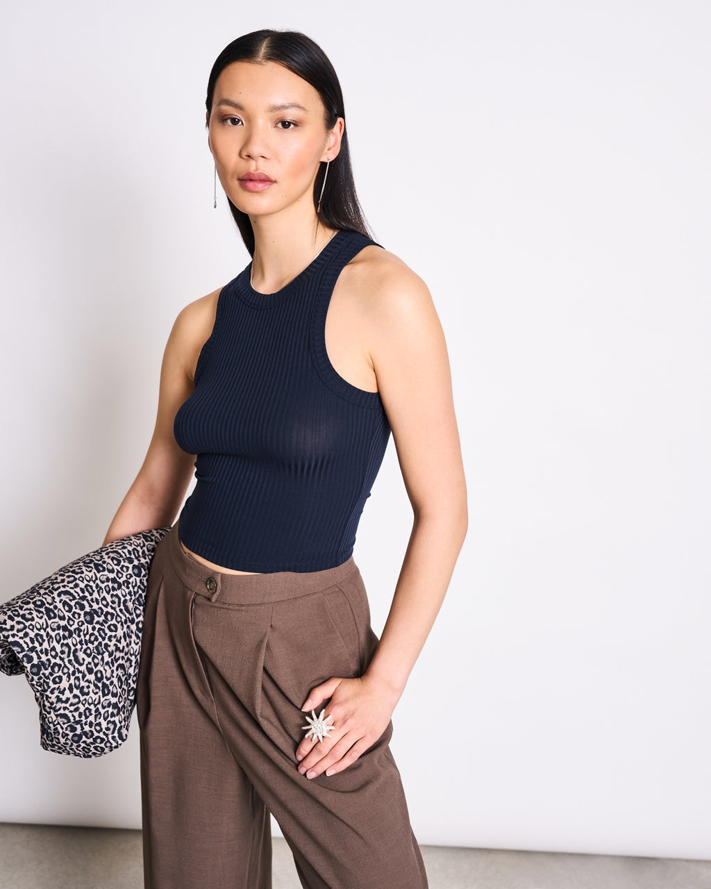 TENCEL™ LYOCELL RIB TANK TOP PORTO NIGHTFALL T-shirt jan-n-june 1