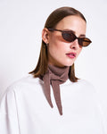 COTTON KNIT SCARF LEAENA CLAY GOTS Accessories jan-n-june 1