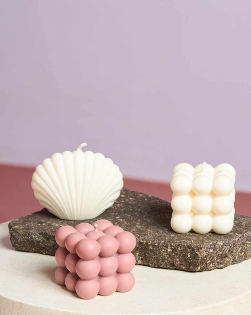 SHELL CANDLE IVORY jan-n-june 1